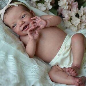 🆕20inch Full Body Vinyl Newborn Baby Dolls Poseable Limbs Sweet Smile Doll Girl